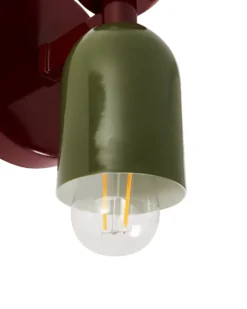 Sæt af 2 væglamper TOPI Rood/groen Metal
