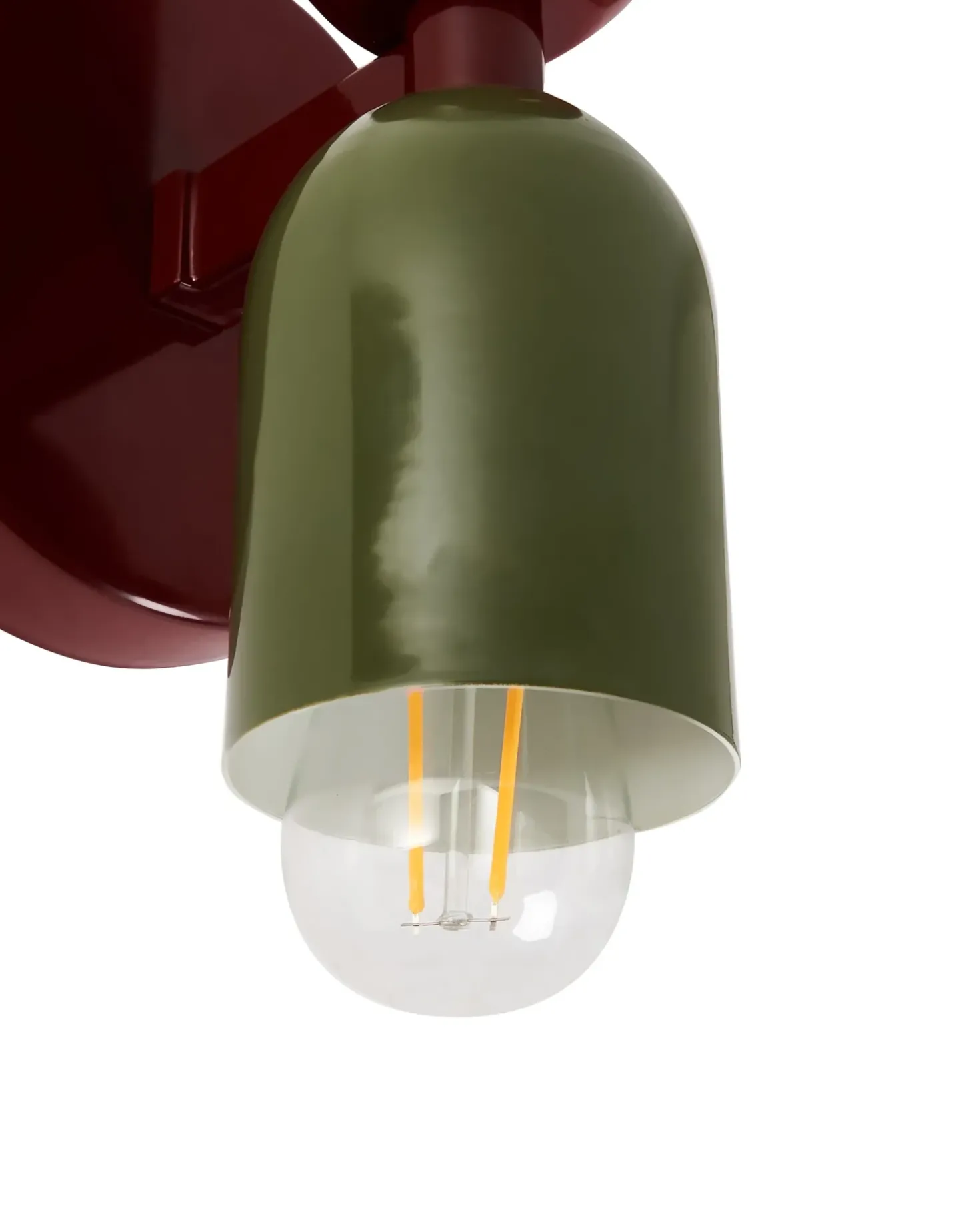 Sæt af 2 væglamper TOPI Rood/groen Metal
