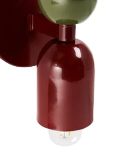 Sæt af 2 væglamper TOPI Rood/groen Metal