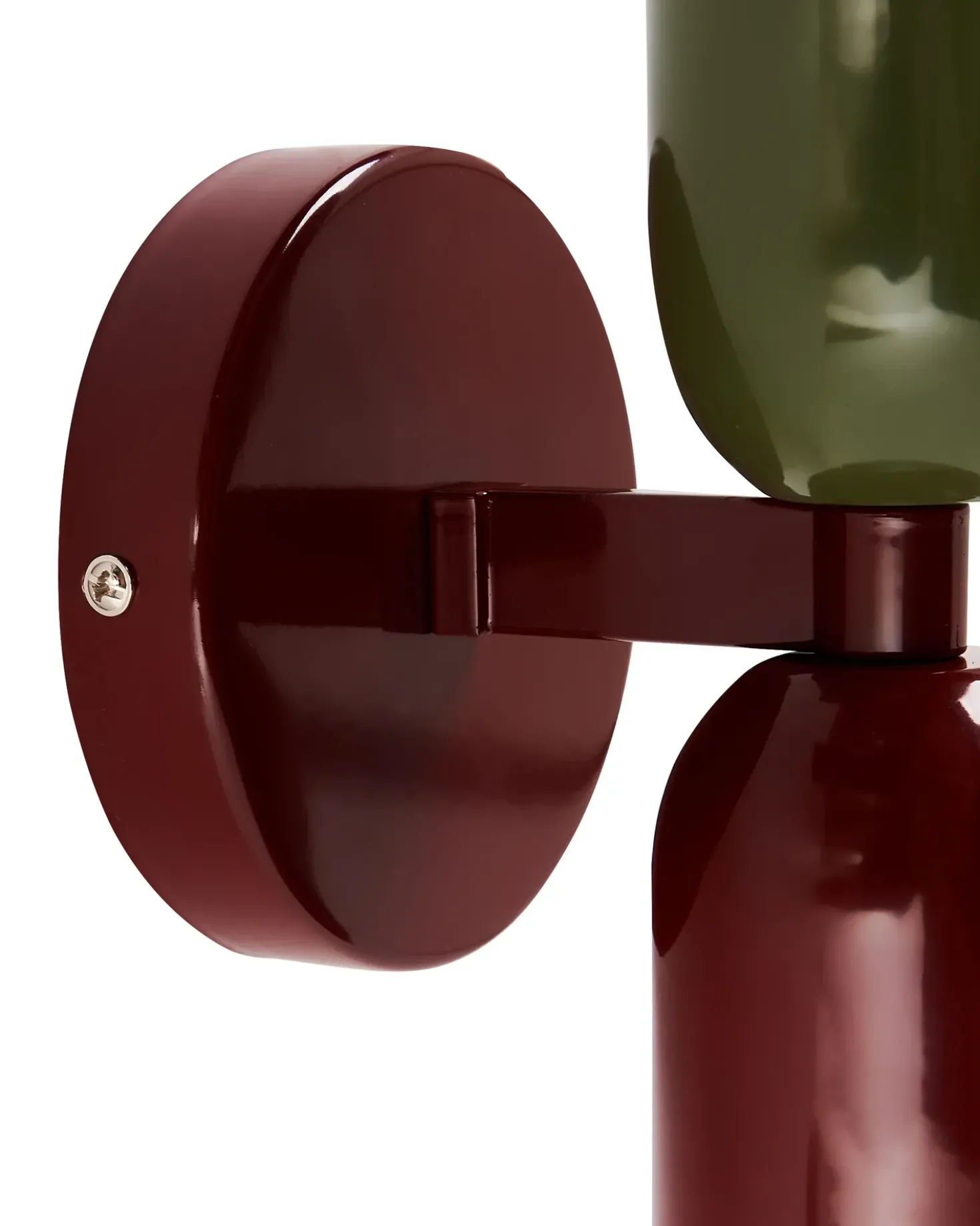 Sæt af 2 væglamper TOPI Rood/groen Metal