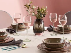 Sæt af 4 vinglas DIOPSIDE 360 ml Lyserød