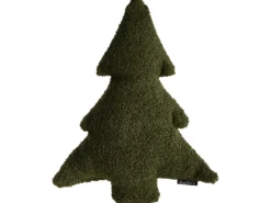 Sæt med 3 dekorative puder WINTERLAND Boucle 30 x 35 cm 45 x 25 cm Brungrå Julemønster
