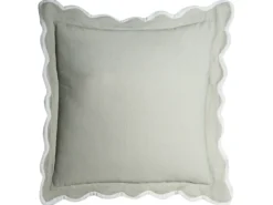 Sæt med 3 dekorative puder CANARIUM Bomuld 30 x 50 cm 45 x 45 cm Grøn Ensfarvet