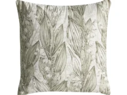 Sæt med 3 dekorative puder XYLOPIA Bomuld 30 x 50 cm 45 x 45 cm Grøn Blomstermønster