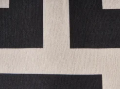 Sæt med 3 dekorative puder AGATHIS Bomuld 30 x 50 cm Sort/beige Abstraktmønster