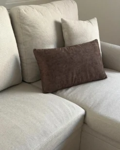 Sæt med 3 dekorative puder VATICA Velour 30 x 50 cm 45 x 45 cm Multifarvet Ensfarvet
