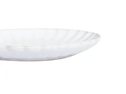 Sæt med 4 desserttallerkener NETTLE Stentøj Hvid