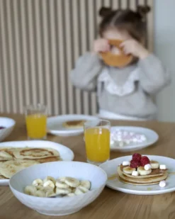 Sæt med 4 dybe tallerkener SESAME Stentøj Lysegrå