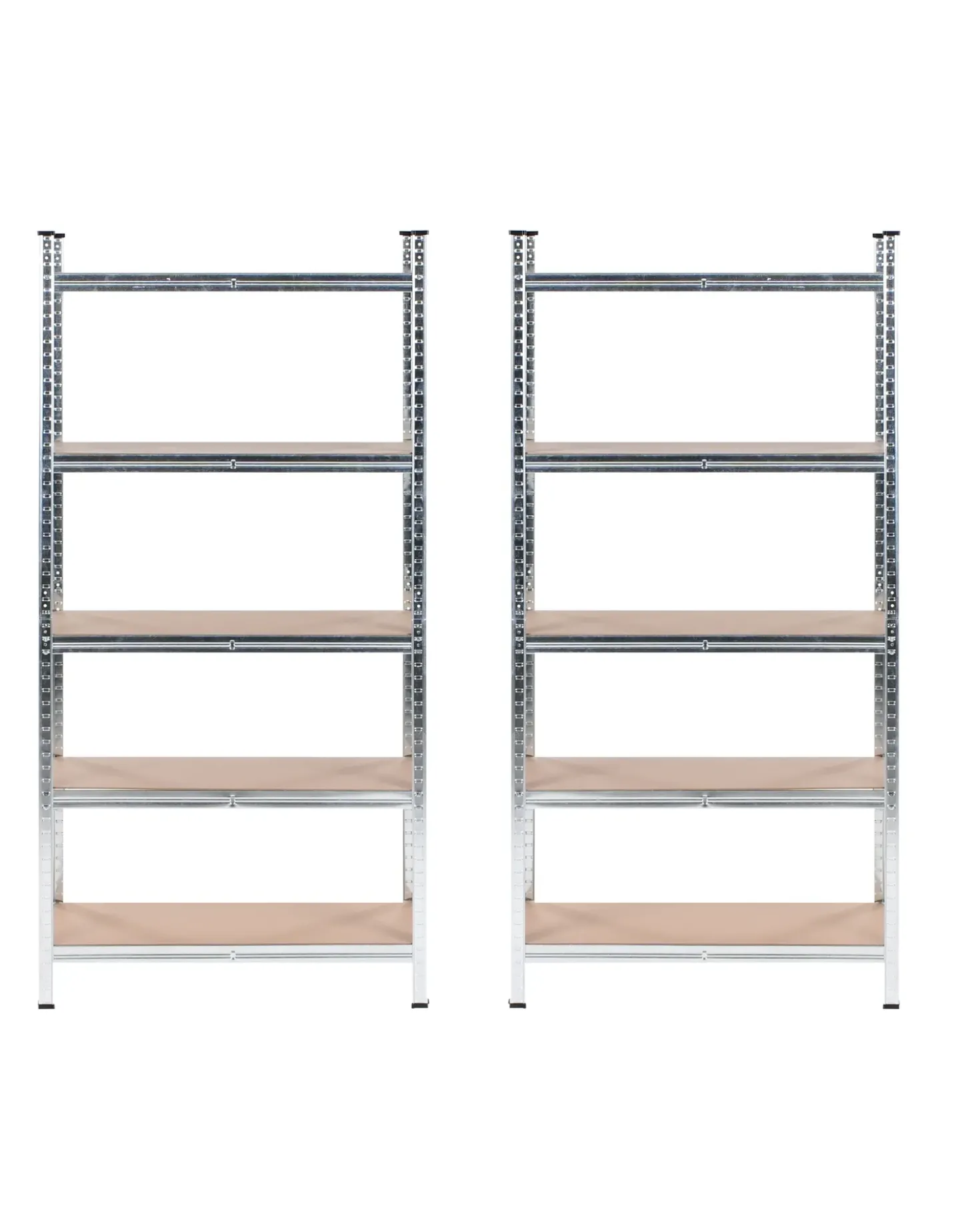 Sæt med 2 hylder til garagen XITTA Metal 150 cm 75 cm Sølv
