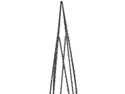 Sæt med 2 juledekorationer LED NEIDEN Juletræ 52/38 cm Sølv