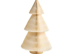 Sæt med 2 juledekorationer VEFSNA Juletræ 90/122 cm Beige