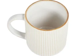 Sæt med 4 kopper MUGWORT Stentøj Lys Beige