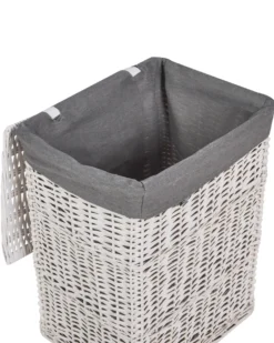 Sæt med 5 kurve ELLA Piletræ Hvid 50/86 L