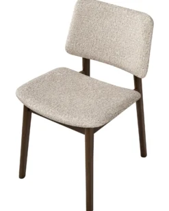 Sæt med 2 spisebordsstole BLANE Boucle Mørkebrun/taupe