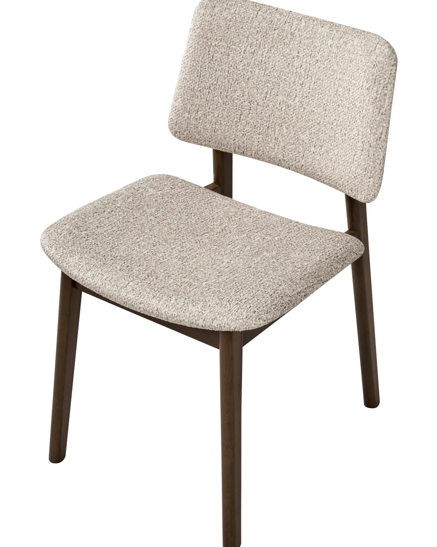 Sæt med 2 spisebordsstole BLANE Boucle Mørkebrun/taupe