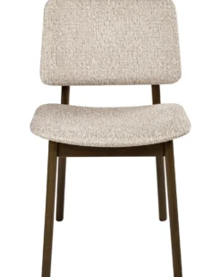 Sæt med 2 spisebordsstole BLANE Boucle Mørkebrun/taupe