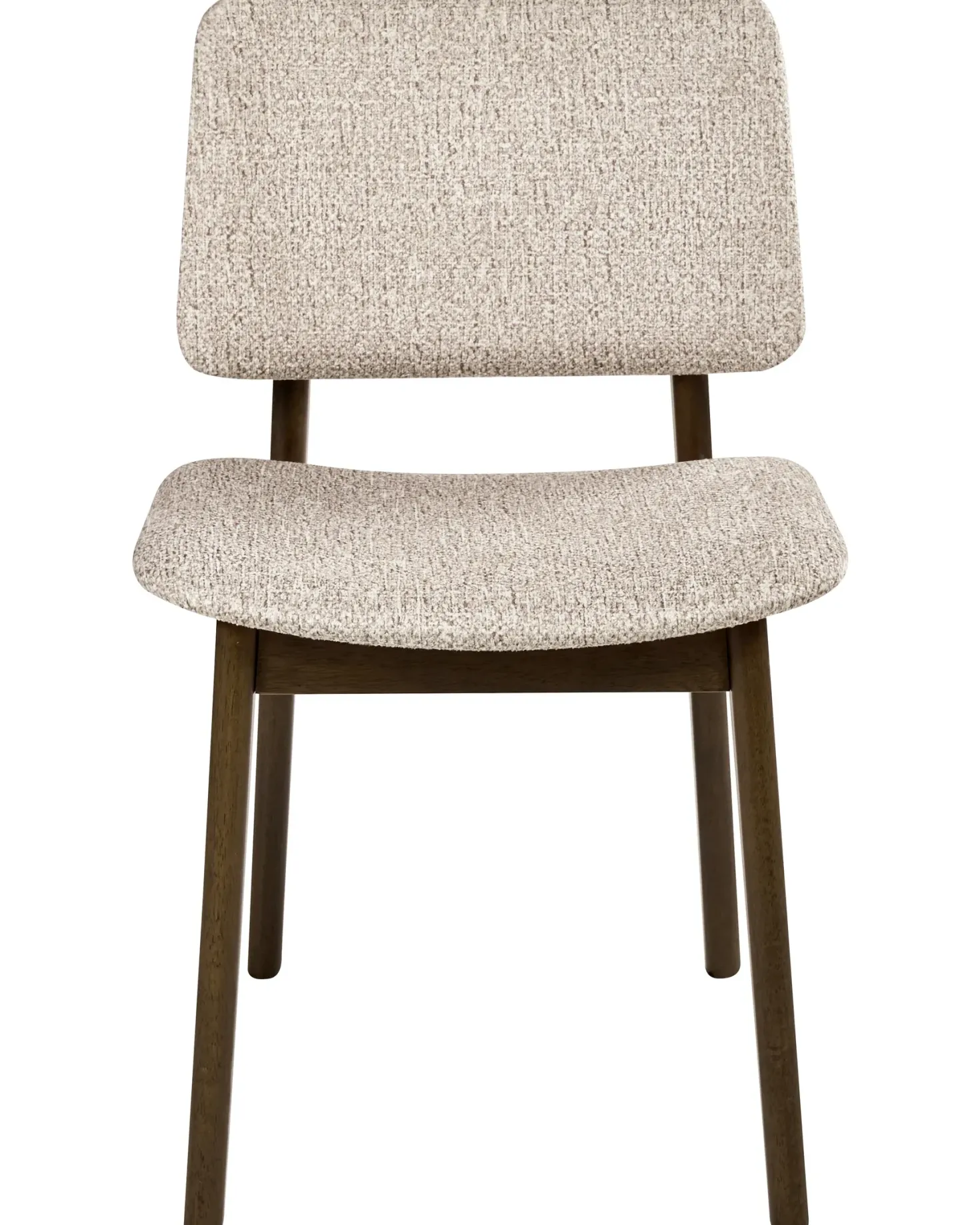 Sæt med 2 spisebordsstole BLANE Boucle Mørkebrun/taupe