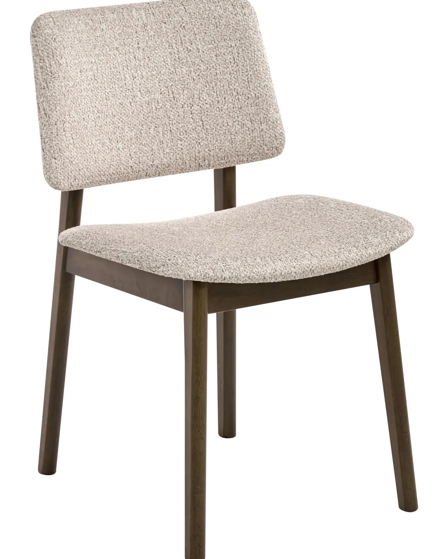 Sæt med 2 spisebordsstole BLANE Boucle Mørkebrun/taupe