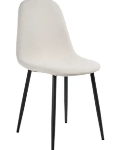 Sæt med 4 spisebordsstole CRANDALL Lys Beige