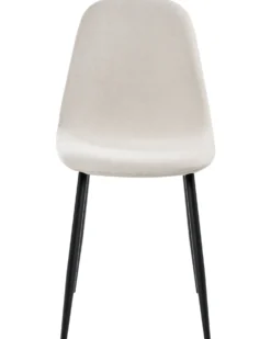 Sæt med 4 spisebordsstole CRANDALL Lys Beige