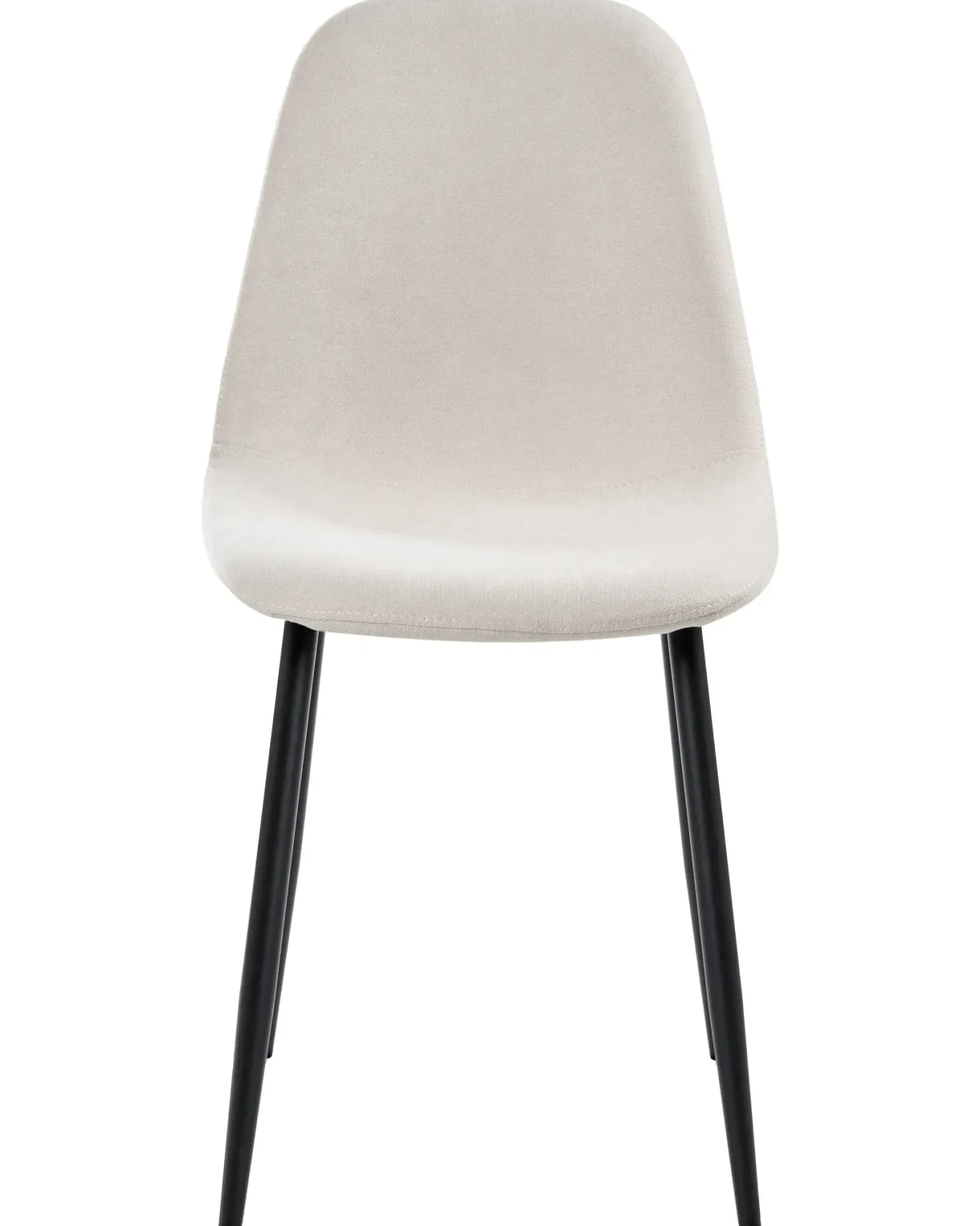 Sæt med 4 spisebordsstole CRANDALL Lys Beige