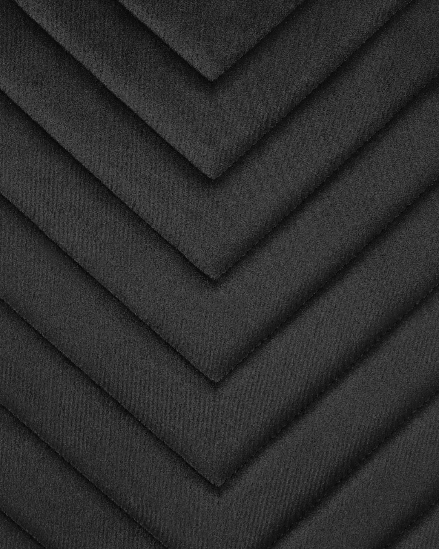 Sæt med 4 spisebordsstole HAVRE Velour Sort