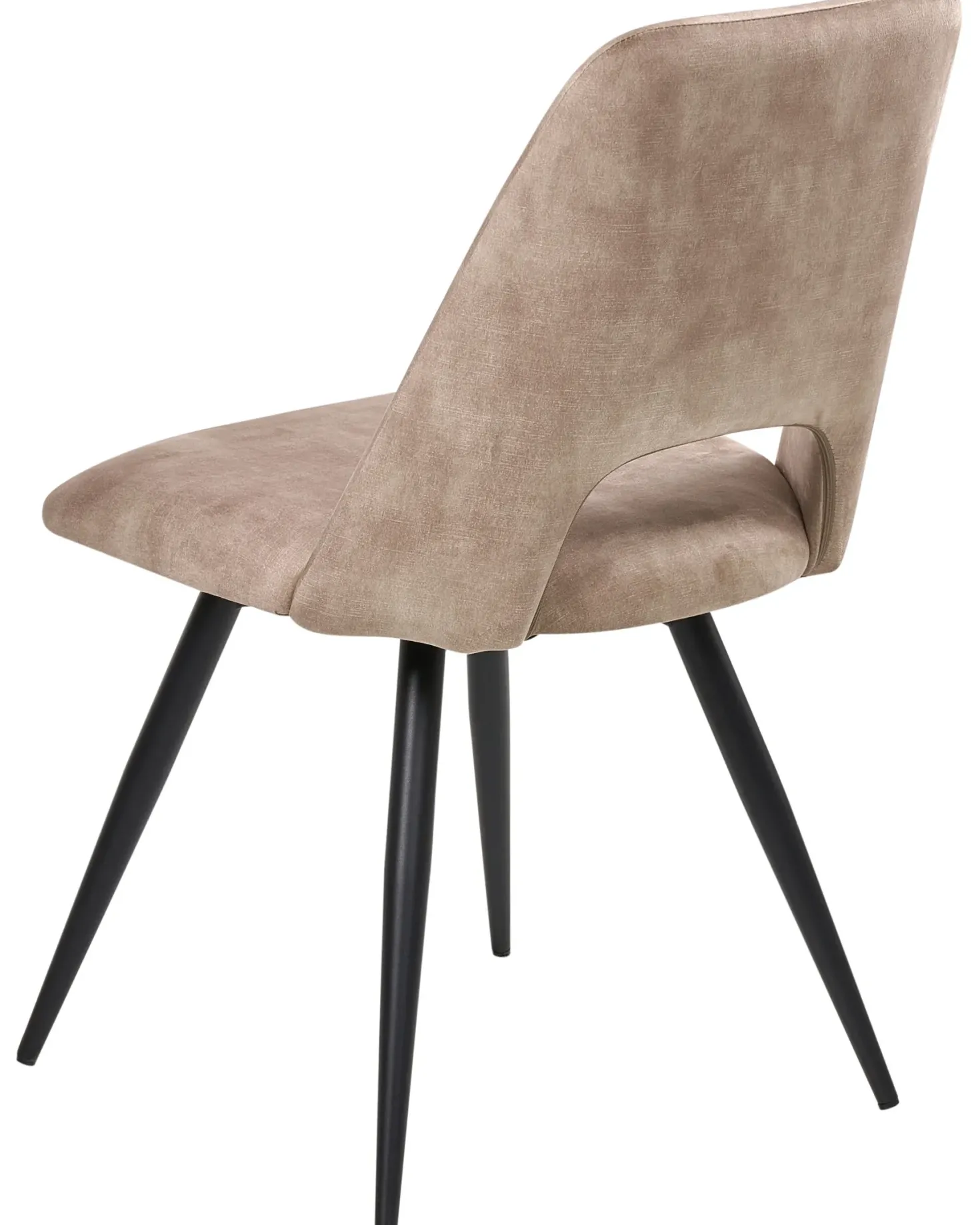 Sæt med 2 spisebordsstole HALLETT Velour Beige