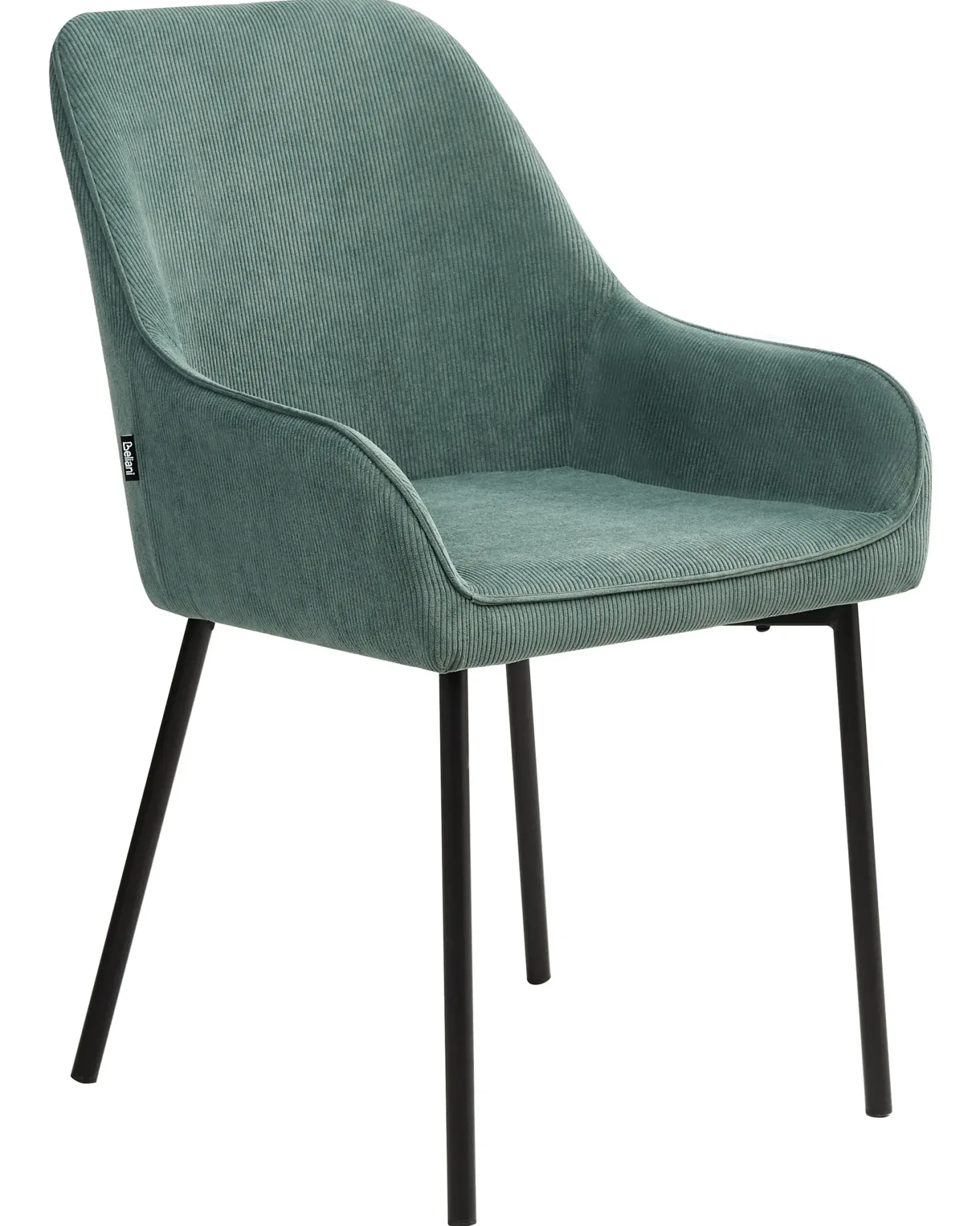 Sæt med 2 spisebordsstole LOVERNA Fløjl Grøn