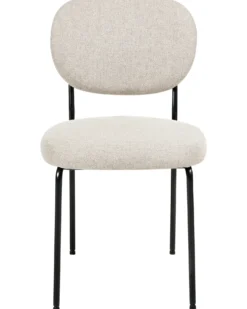 Sæt med 2 spisebordsstole LOLETA Lys Beige