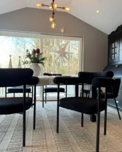 Sæt med 2 spisebordsstole LYNEY Sort