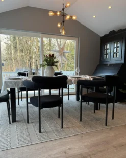 Sæt med 2 spisebordsstole LYNEY Sort