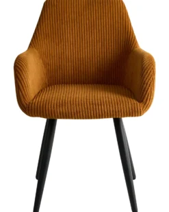 Sæt med 2 spisebordsstole MORI Fløjl Orange