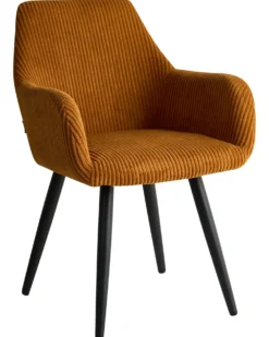 Sæt med 2 spisebordsstole MORI Fløjl Orange