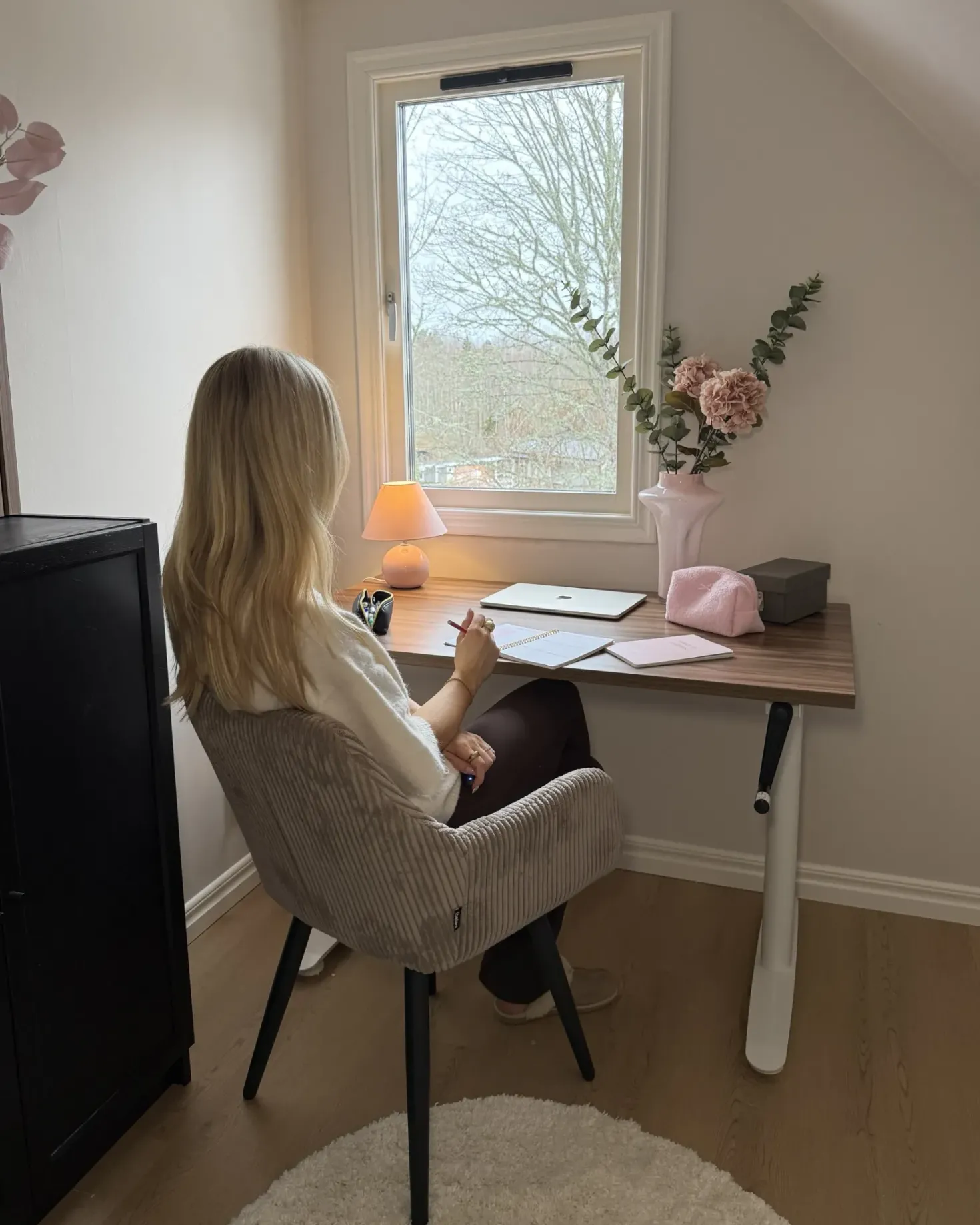 Sæt med 2 spisebordsstole MORI Fløjl Beige