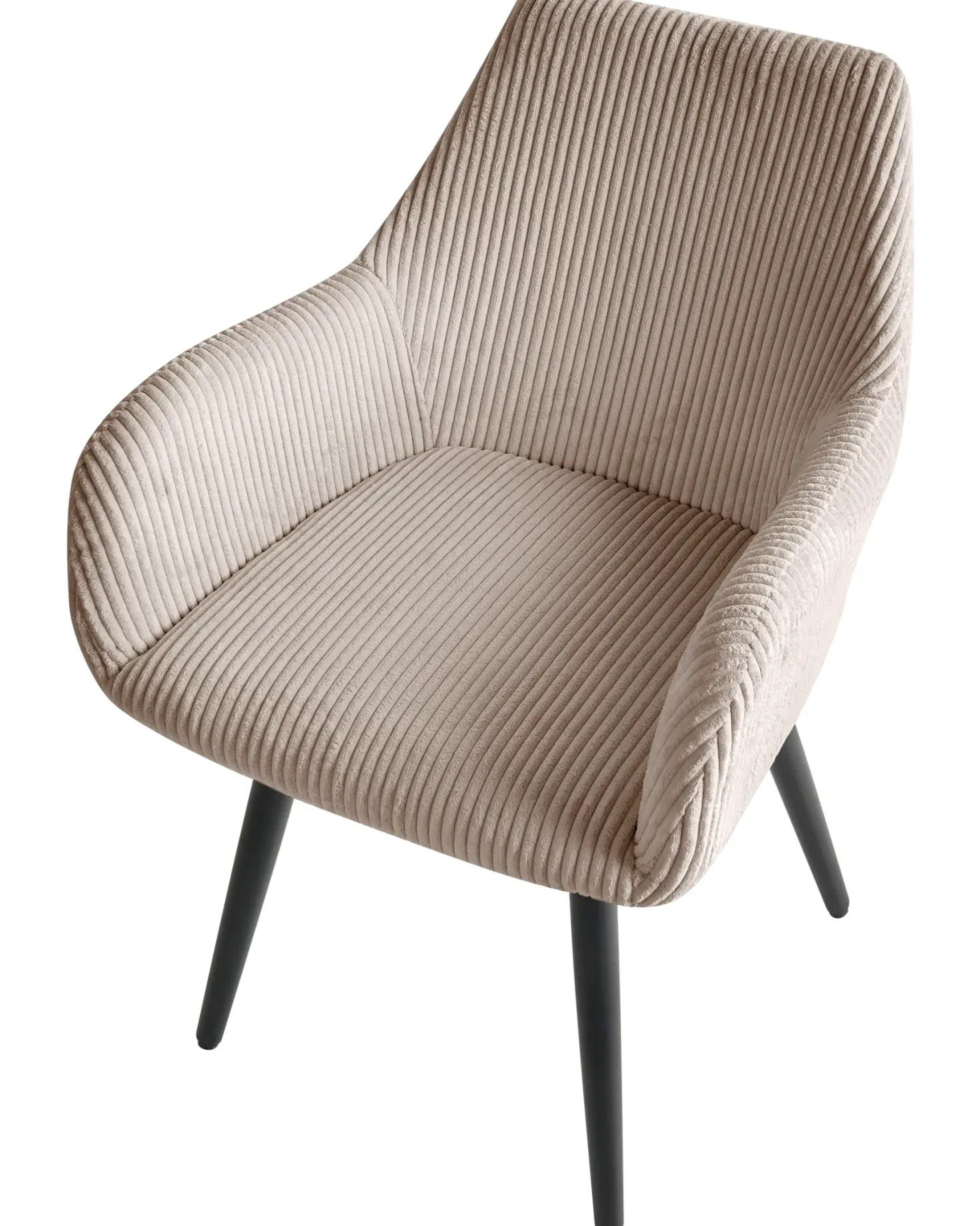 Sæt med 2 spisebordsstole MORI Fløjl Beige
