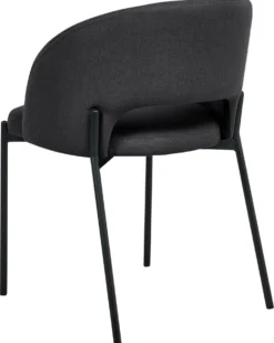 Sæt med 2 spisebordsstole PENNY Sort