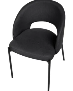 Sæt med 2 spisebordsstole PENNY Sort