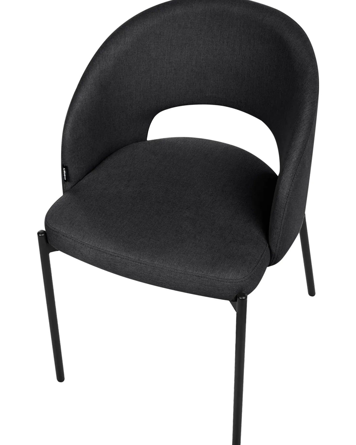 Sæt med 2 spisebordsstole PENNY Sort