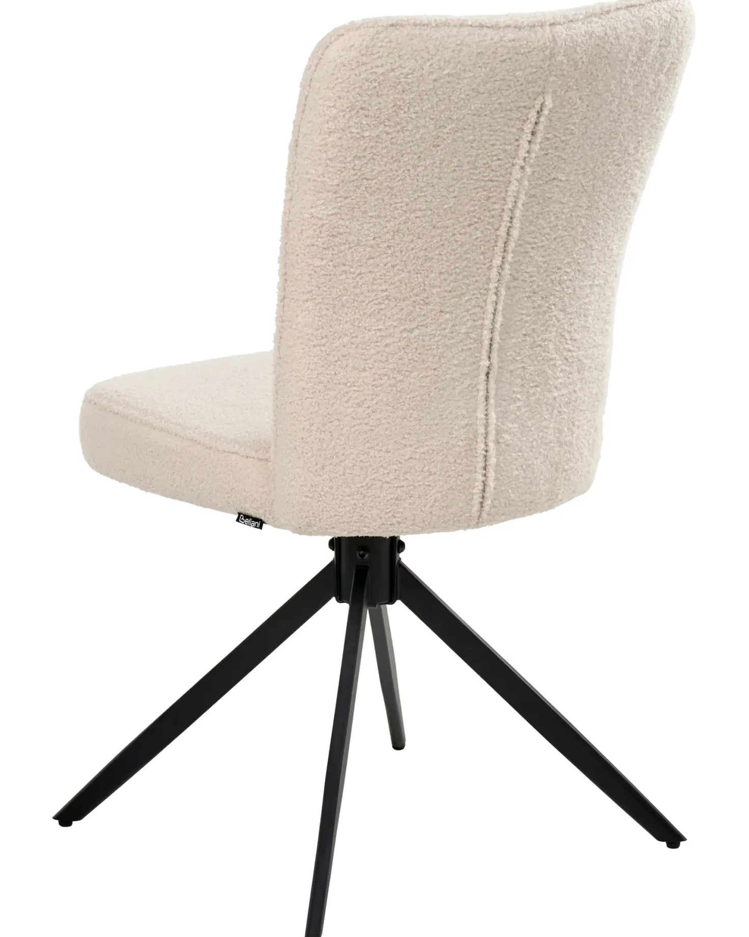Sæt med 2 spisebordsstole RYAN Boucle Lys Beige