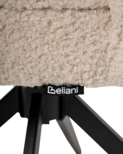 Sæt med 2 spisebordsstole RYAN Boucle Lys Beige