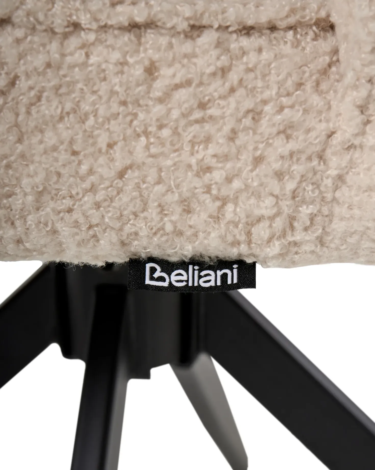 Sæt med 2 spisebordsstole RYAN Boucle Lys Beige