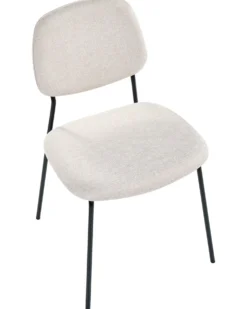 Sæt med 4 spisebordsstole RILEY Lys Beige