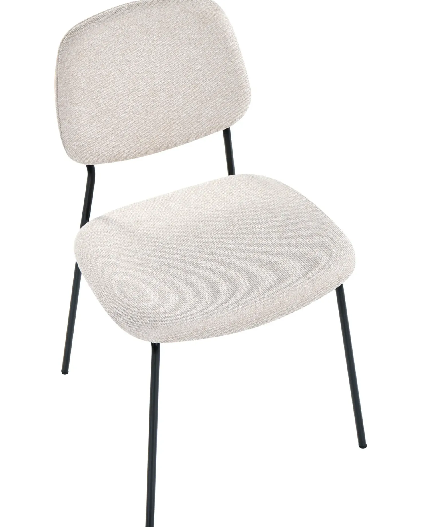 Sæt med 4 spisebordsstole RILEY Lys Beige