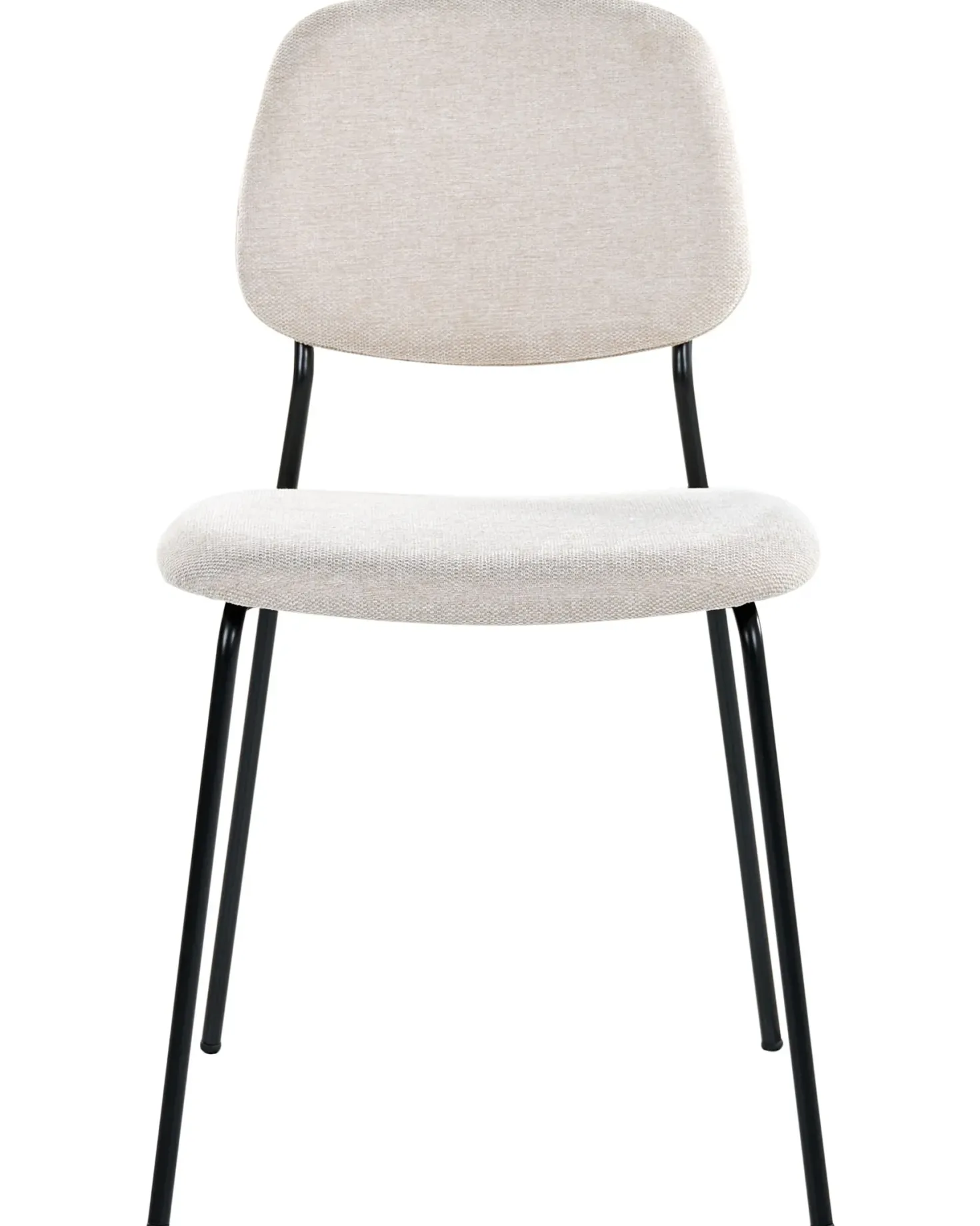 Sæt med 4 spisebordsstole RILEY Lys Beige