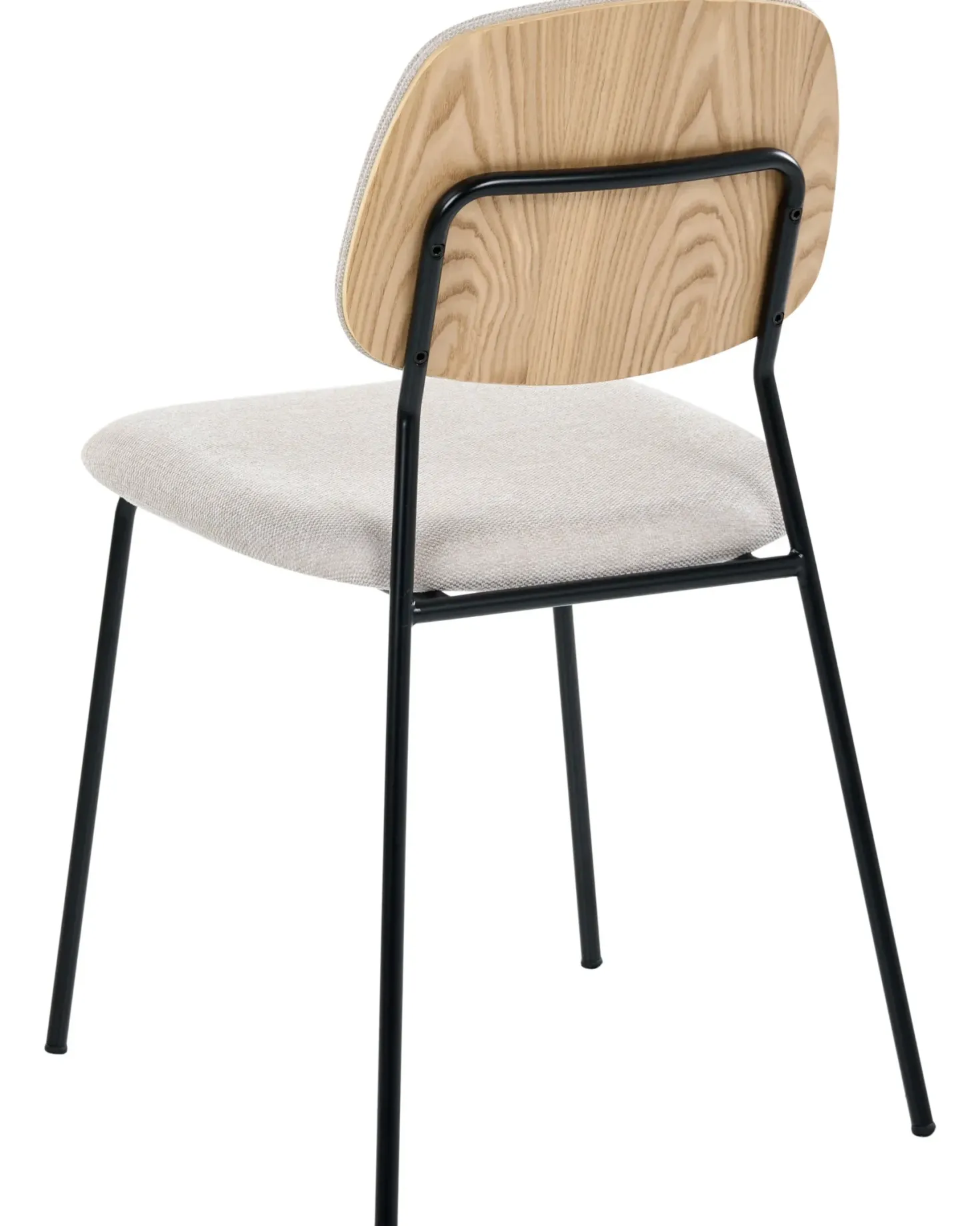 Sæt med 4 spisebordsstole RILEY Lys Beige