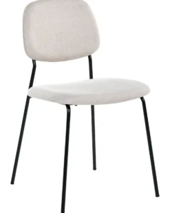 Sæt med 4 spisebordsstole RILEY Lys Beige