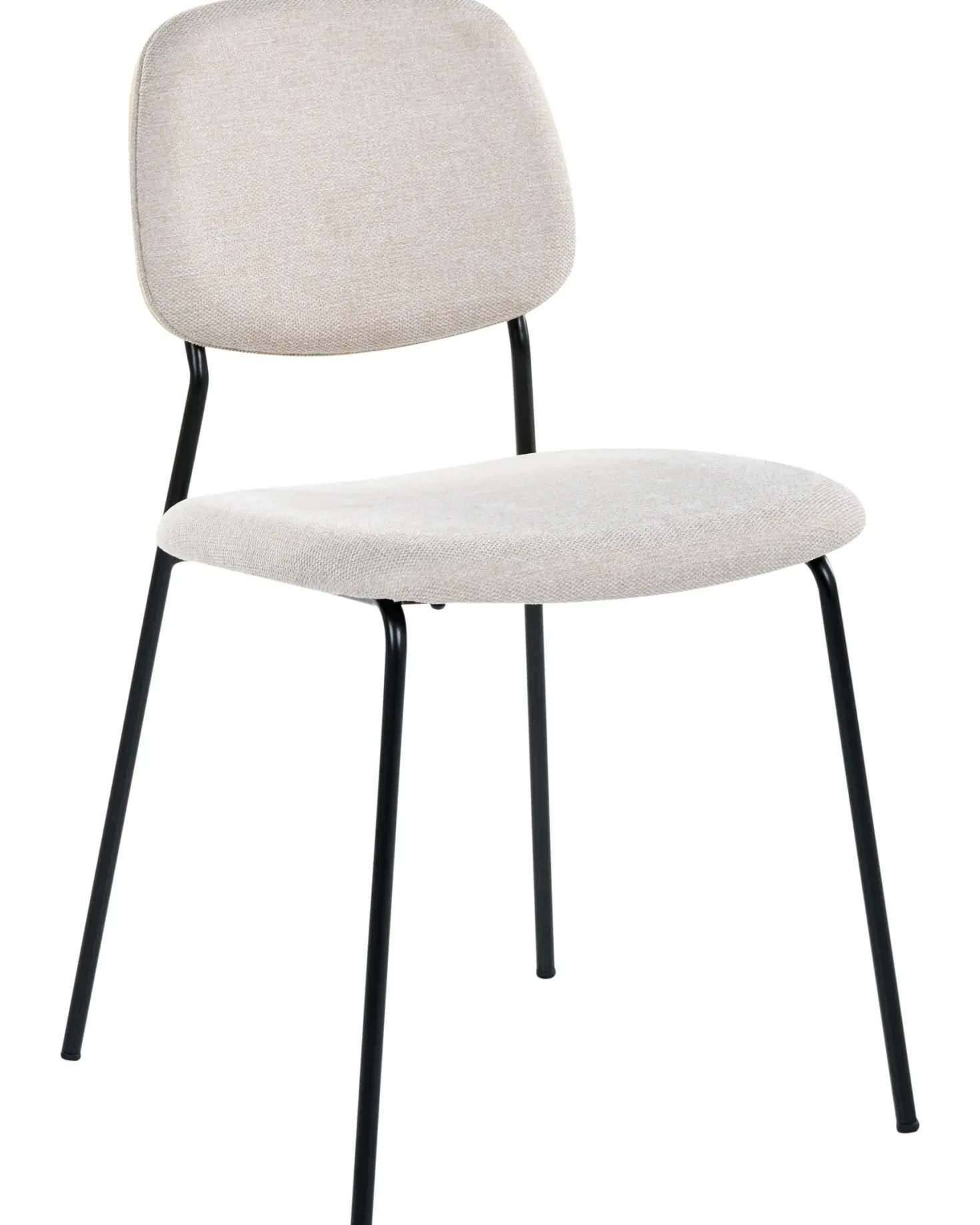 Sæt med 4 spisebordsstole RILEY Lys Beige