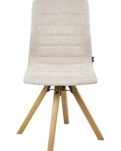Sæt med 2 spisebordsstole ROX Lys Beige