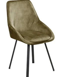 Sæt med 2 spisebordsstole TERLTON Velour Grøn