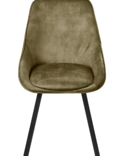 Sæt med 2 spisebordsstole TERLTON Velour Grøn